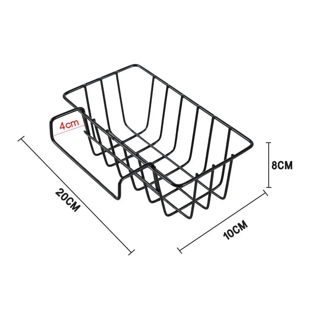

Kitchen Hanging Drying Basket Box Wrought Iron Drain Rack Brush Sponge For Sink Storage Drainage Holder Gadget Organizer