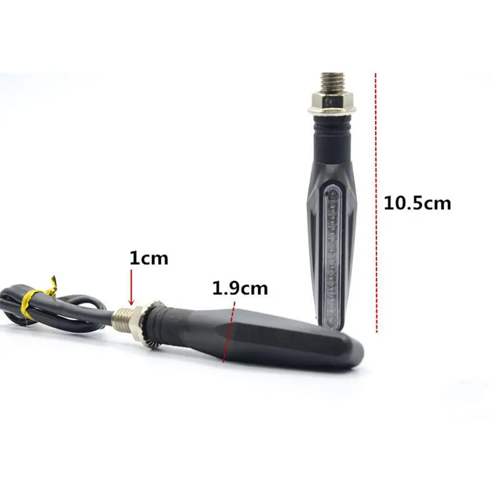 

Motorcycle Modified Parts Lighting MSX125MINI Turn Signal LED W Warning Tail Signal Turn Lamp Bendable Light Flowing Light Z9T6