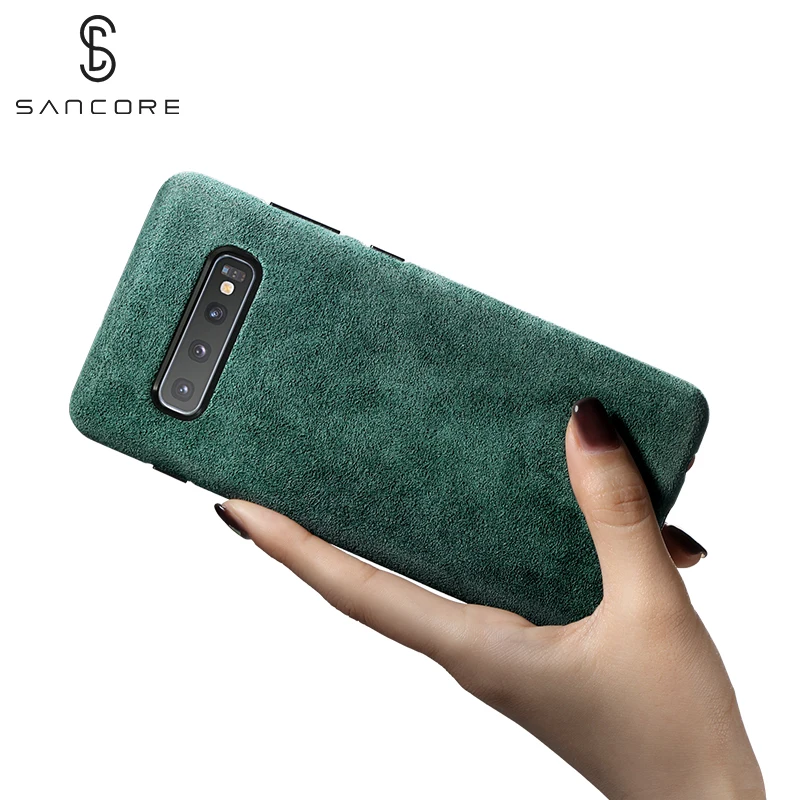 SanCore для SamSung GALAXY S10/S10+ чехол для телефона ALCANTARA модный кожаный чехол с полной защитой Роскошный деловой чехол для телефона Sue