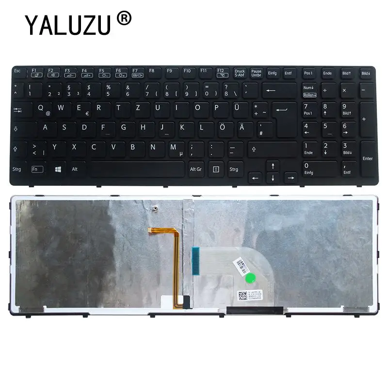 YALUZU Новый GR Замена для SONY SVE15 черная рамка SVE151C11M SVE151E11T SVE1511SAC E15 E15115 с подсветкой