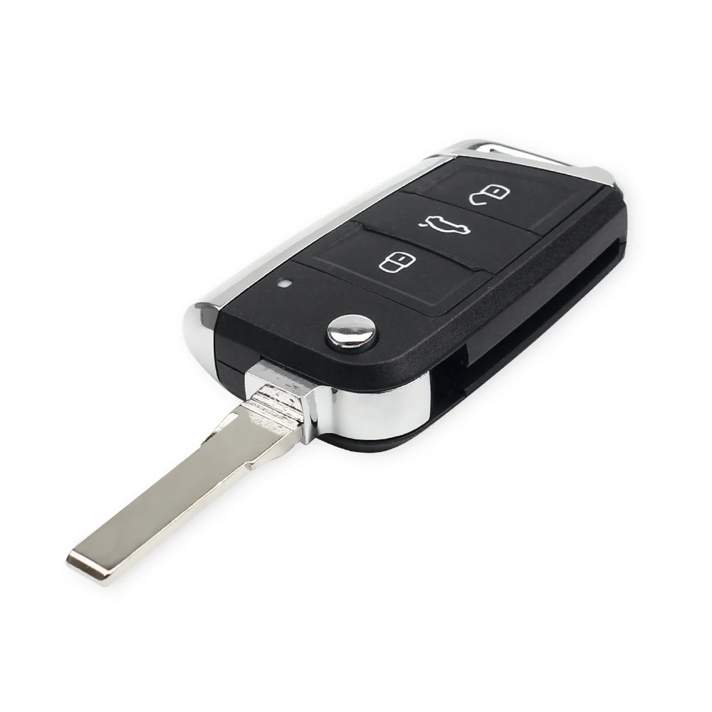 Чехол KEYYOU для дистанционного ключа с 3 кнопками VW Volkswagen Golf 7 MK7 Skoda Seat Passat Leon Octavia