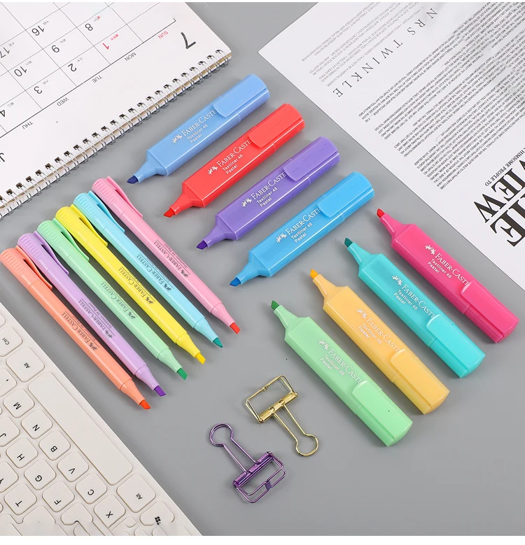 6 шт. или 8 шт./компл. Faber Castell милый маркер ручка мгновенной проявки Macaroon флуоресцентный пигмент чернила Маркер пули joural товары для рукоделия