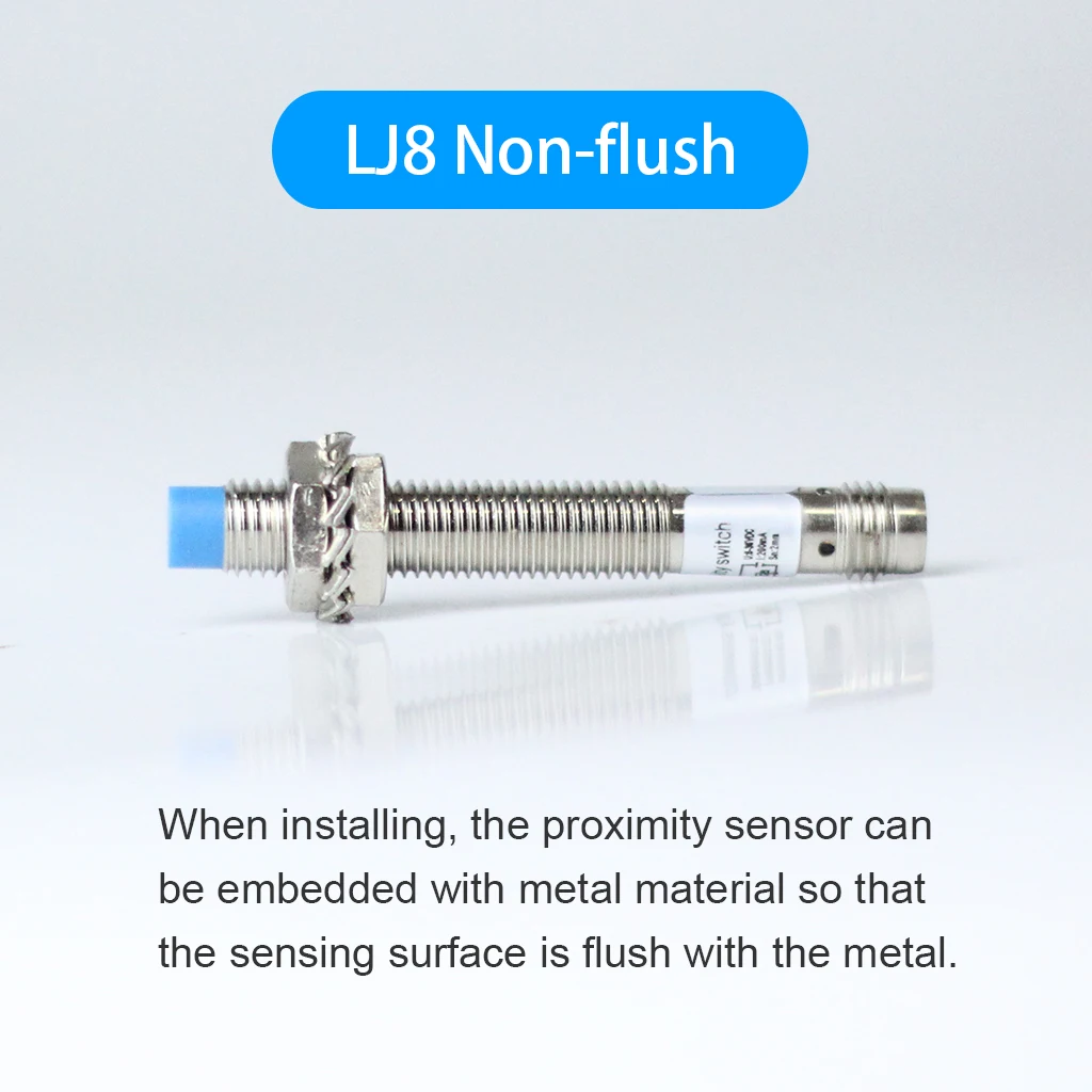 Cloweit IP65 M8 Inductance Proximity Sensor NPN PNP DC10-30V 3pin Connector Cylindrical Metal Approach Switch LJ8A3 Series | Обустройство