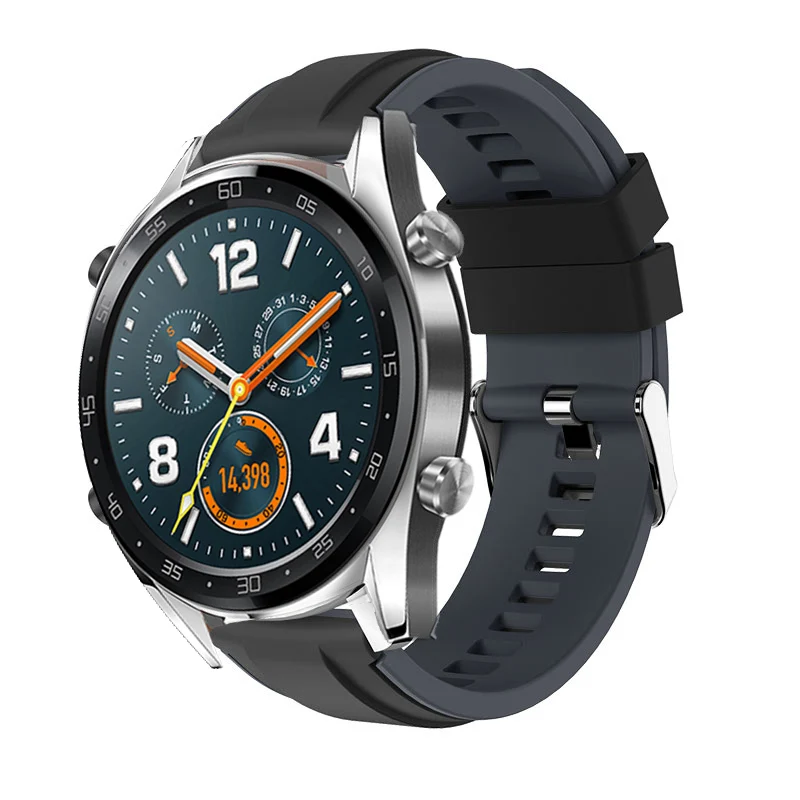 Ремешок силиконовый для Huawei Watch GT браслет наручных часов GT/Magic For Xiaomi Amazfit Stratos 2/Pace 1