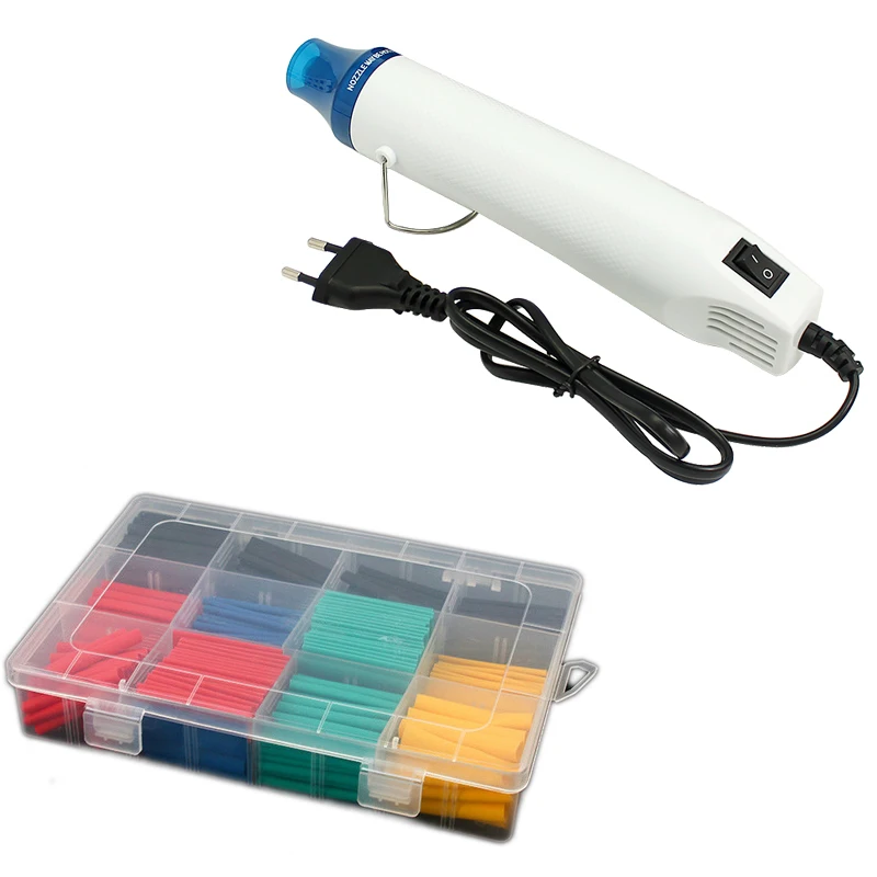 Heat Shrink Tubing Electric Hot Air Gun/Heat Gun 300W 220V EU Plug With Supporting Seat DIY Tool Insulation Sleeving | Обустройство