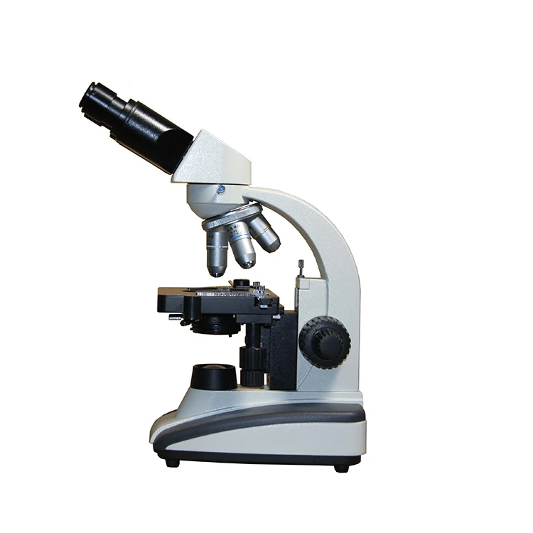 

Quadruple nosepiece Double Layers Mechanical Stage 120x125mm Abbe NA1.25 Condenser 40x-1000x Biological Microscope