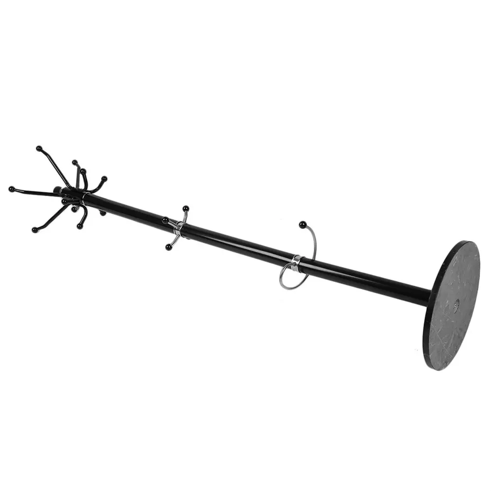 Goede Nieuwe Multifunctionele Metalen Hanger Vloer Staande Kapstok Organizer Hanger Hook Stand Voor Jassen Hoeden Sjaals Kleding Handtassen