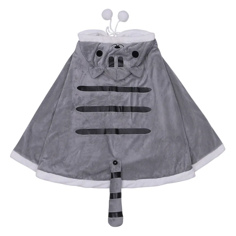 Anime Neko Atsume Cat Bunny Backyard Kawaii Warm Cartoon Animal Cloak Sweater Hooded Coat Capes Cosplay Props Christmas Gifts |