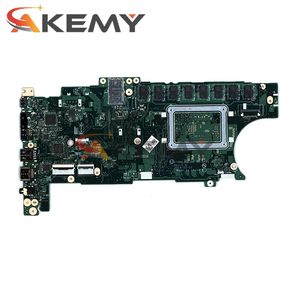 for lenovo thinkpad t490s laptop motherboard cpu i5 8265u ram 8gb ft491fx390 nm b891 fru 01hx898 01hx900 01hx899 5b20w72884 free global shipping