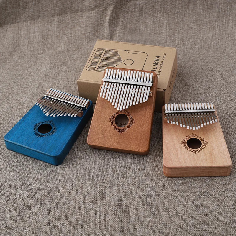

Kalimba Thumb Piano17 Key Kalimba Finger Piano with Tune Hammer Study Instruction Gifts for Musicians Beginners Kids Gift