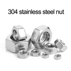 304 нержавеющая стальоцинкованная Шестигранная гайка M2M2.5M3M4M5M6M8M10M12M14M18 M20M22M24