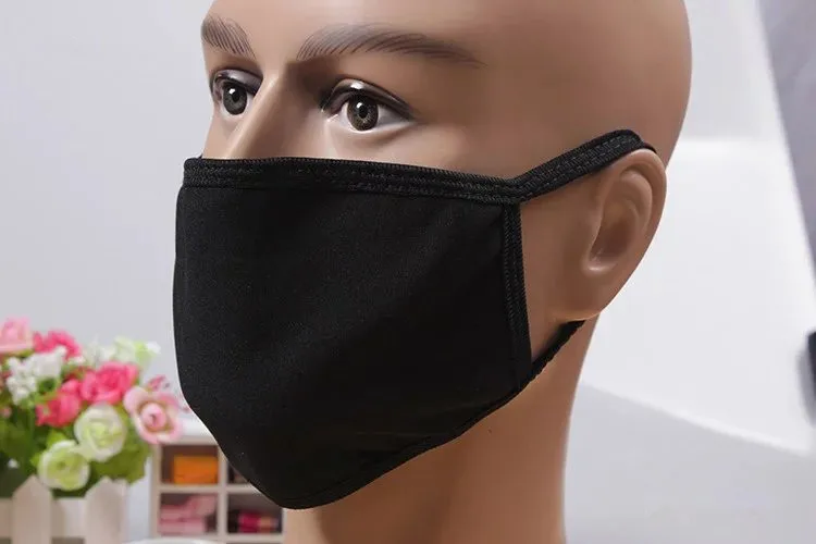 Маска для рта унисекс черная хлопковая 2 шт.|Маски| |