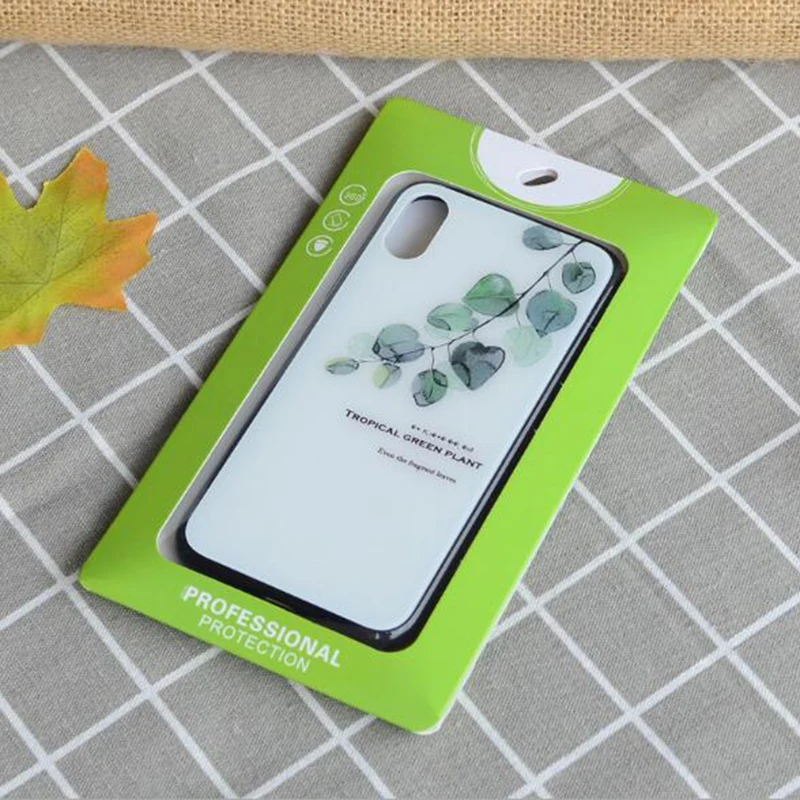 Big size Universal Mobile Phone Case Package green Paper Retail Packaging Box Pouch for iPhone XS 8 7 plus case Note 5 cover | Дом и сад