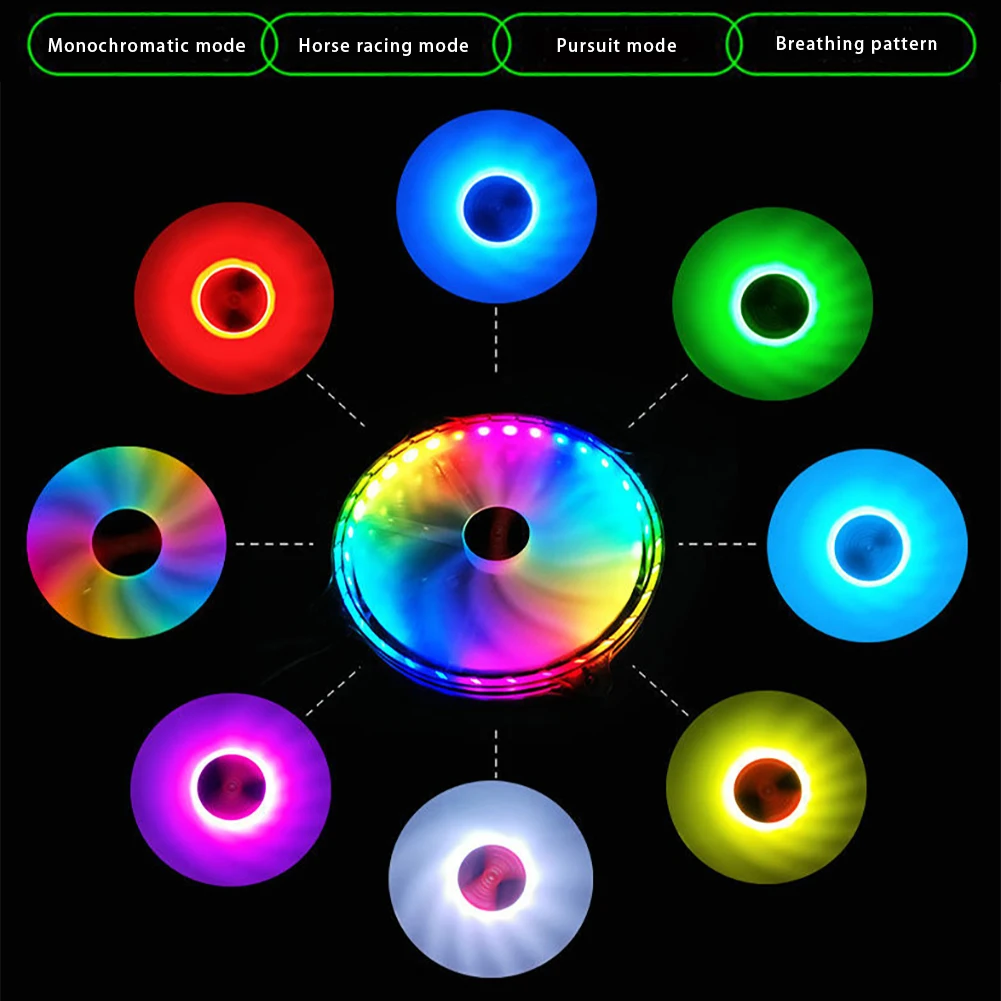 RGB Вентилятор охлаждения 20 см прочный пульт дистанционного управления большим