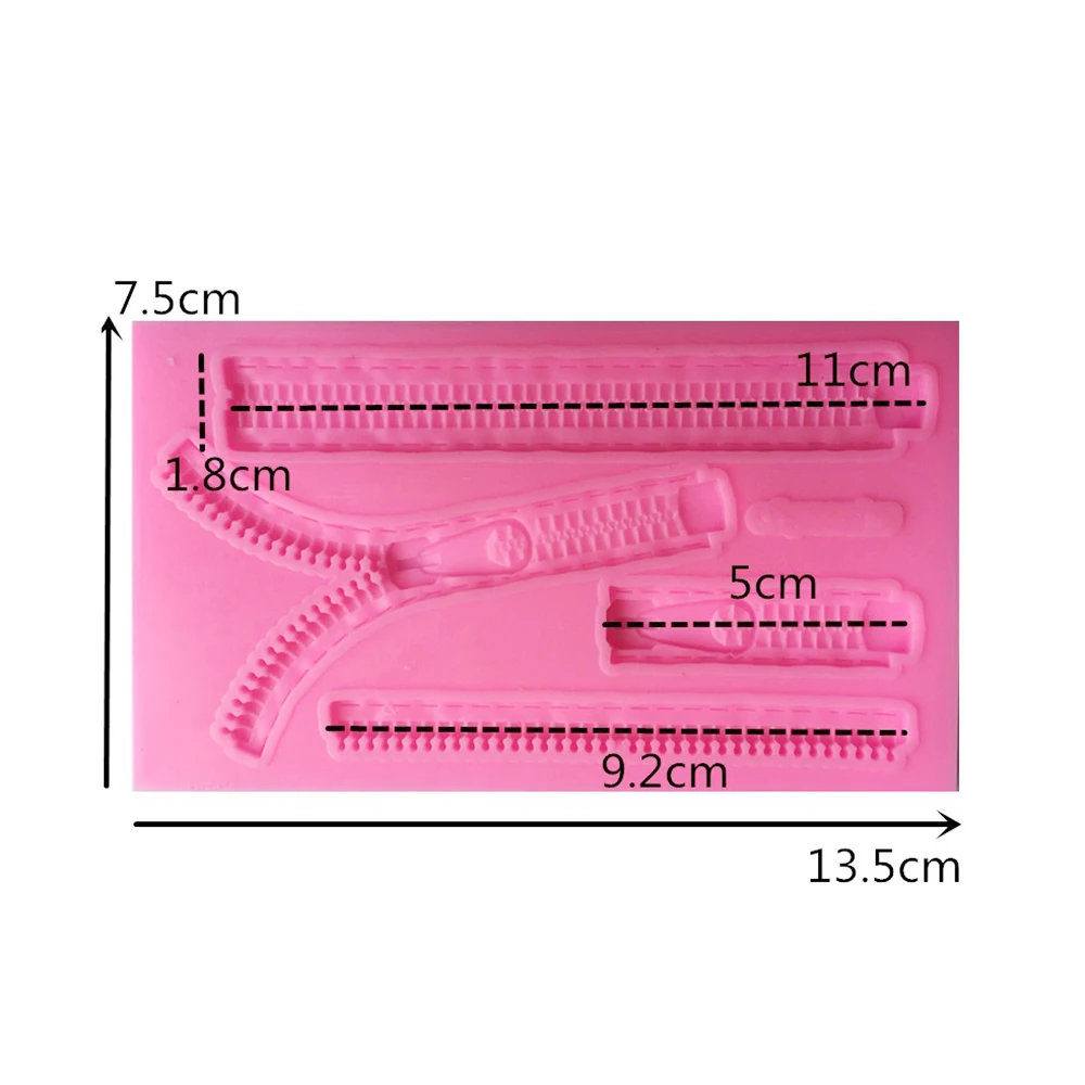 Силиконовая молния помадка плесень шоколадные конфеты Бисквитное украшение
