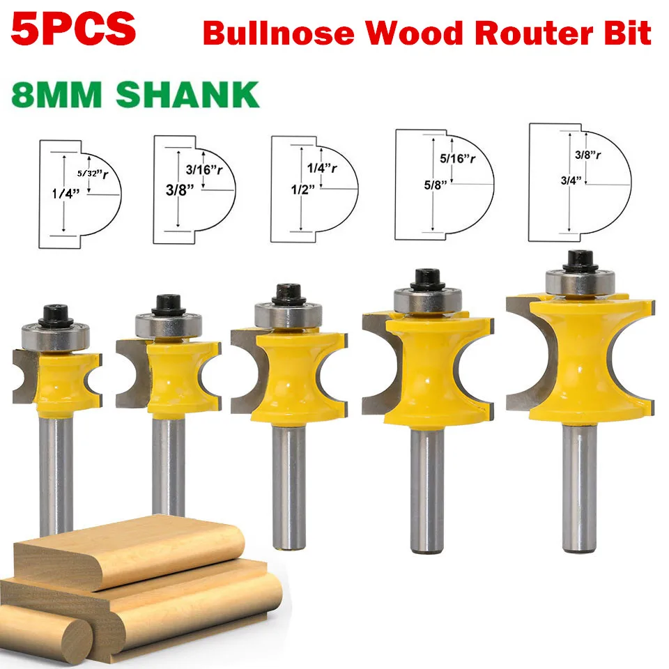 Фрезы по дереву 5 шт./компл. 8 мм|Фреза| |