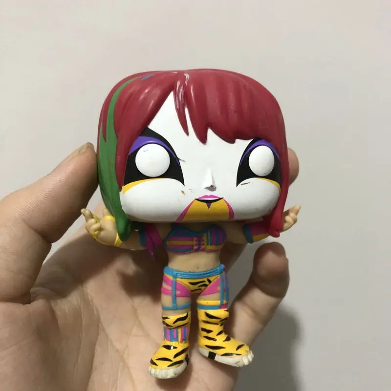 Небесно-голубой Funko POP Wrestling Железный Шейх попой Ортон под Taker Fighter Sting боксер виниловые Фигурки Коллекционная модель игрушки - Цвет: Небесно-голубой