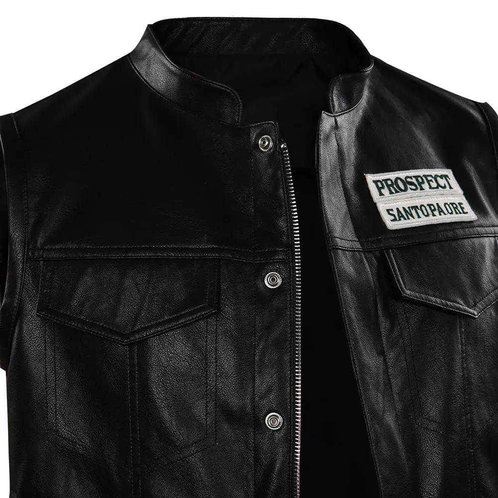 

Mayans Season 3 Ezekiel Reyes Cosplay Costume Black Coat Vest Halloween Carnival Suit