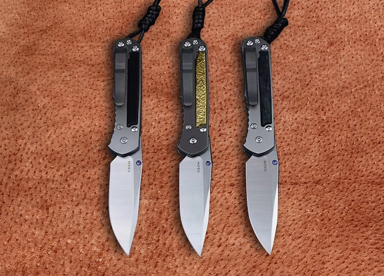 Складной нож Kevin John MINI sebenza 21 лезвие M390 TC4 титановая ручка карманный для кемпинга и