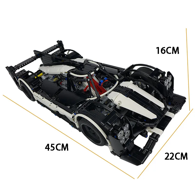 

High-Tech series super sport car MOC-5530 Porsche 919 Hybrid model building blocks bricks toys for kids gifts