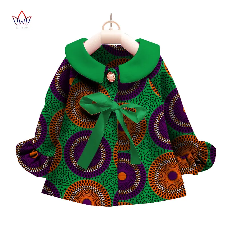 2017 Африканский Костюмы дети Дашики традиционные хлопок Платья для женщин