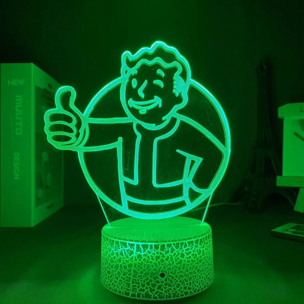 

Led Panel Lights Game Fallout Manga Pip Boy Motion Sensor Light Valentines Day Gift For Boyfriend Acrylic LED Lamp