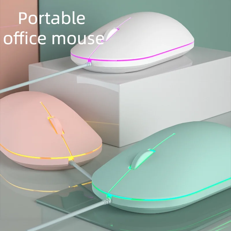 

P2 Wired Cute Mini Mouse Design Ergonomic Mause USB 1600 DPI Optical Creative Computer For PC Laptop