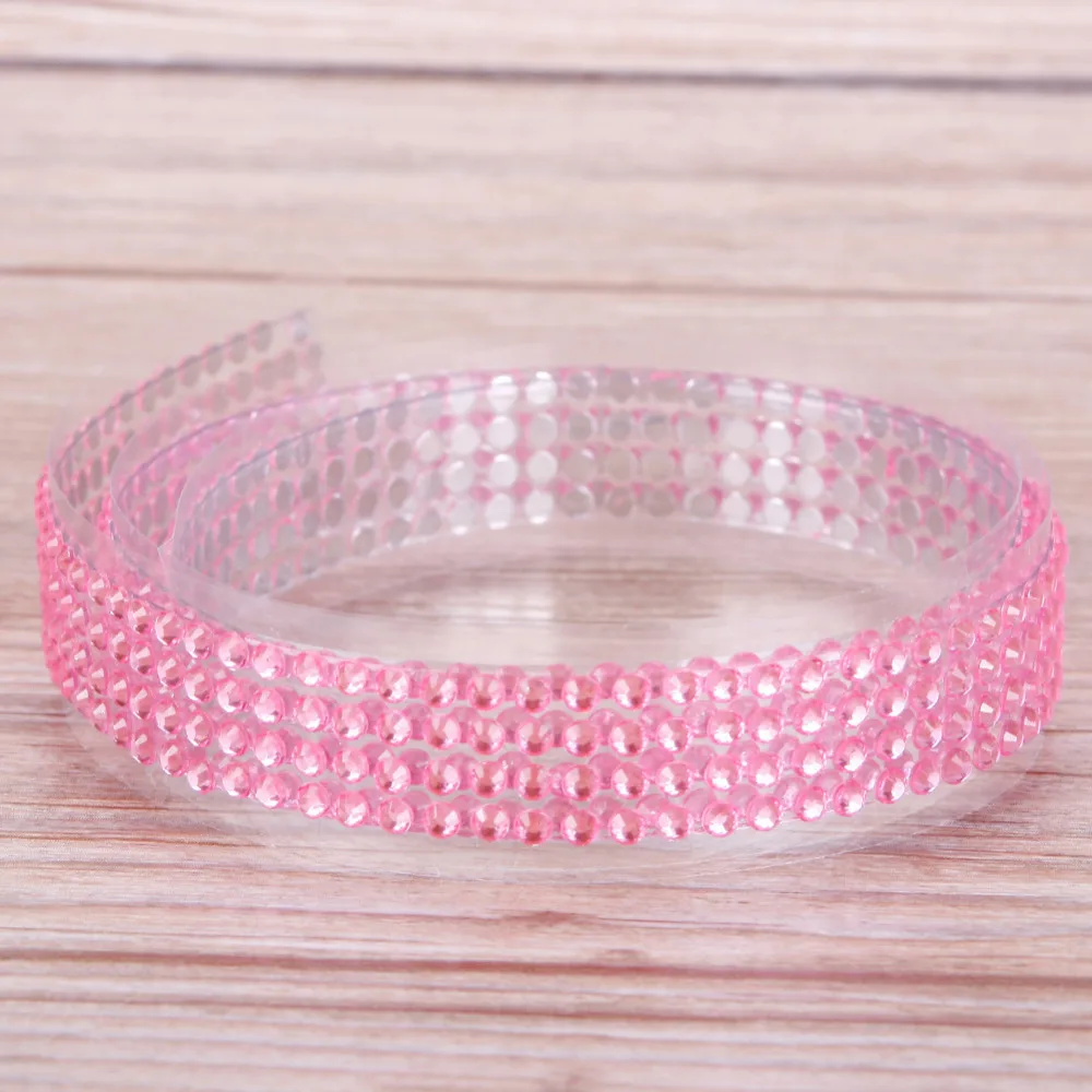 1 шт. акриловый хрусталь стикер самоклеящаяся палка на ленте DIY наклейки для