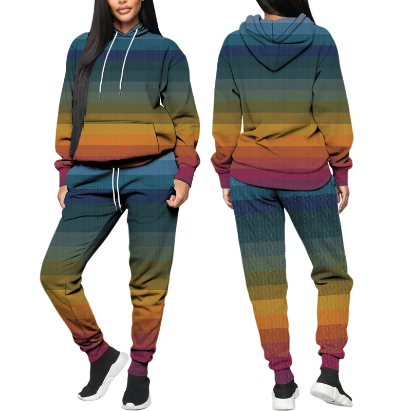 

Hoodie Women 3D Simple Hand Drawn Printed Hooded Pullover 2021 Autumn Casual Funny Unisex Sweatshirts Streetwear