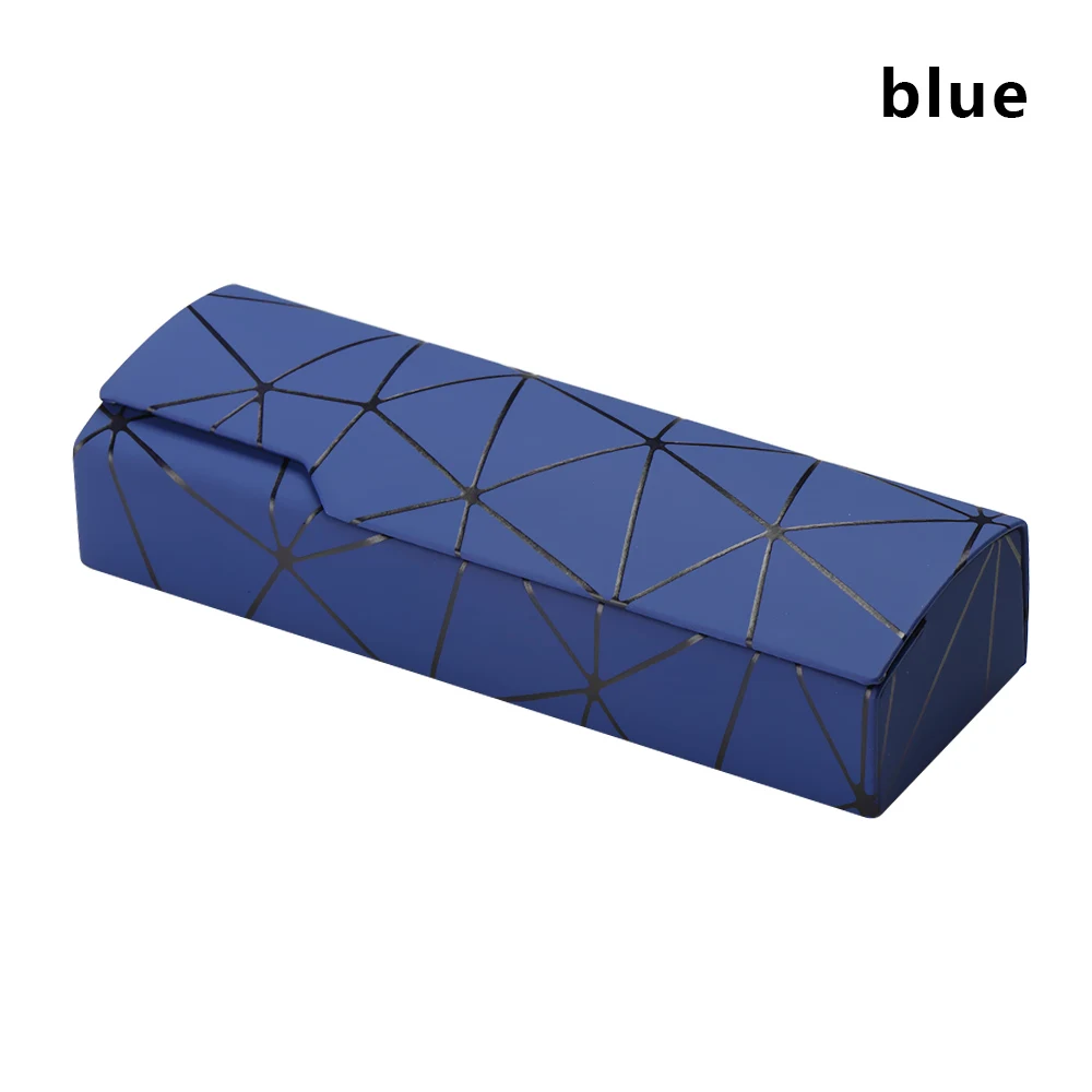 Style1-Blue Горячая Распродажа Портативный Модный чехол для солнцезащитных очков Имитация древесины Чехол для очков унисекс жесткий ручной работы квадратная Складная Коробка Чехол для очков - Цвет: Style1-Blue