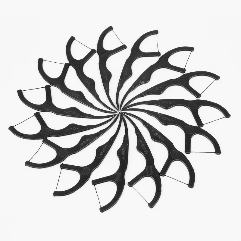 Зубная нить ЗУБ ВЫБОР межзубная щетка черные зубы чистая зубочистка и зубная с