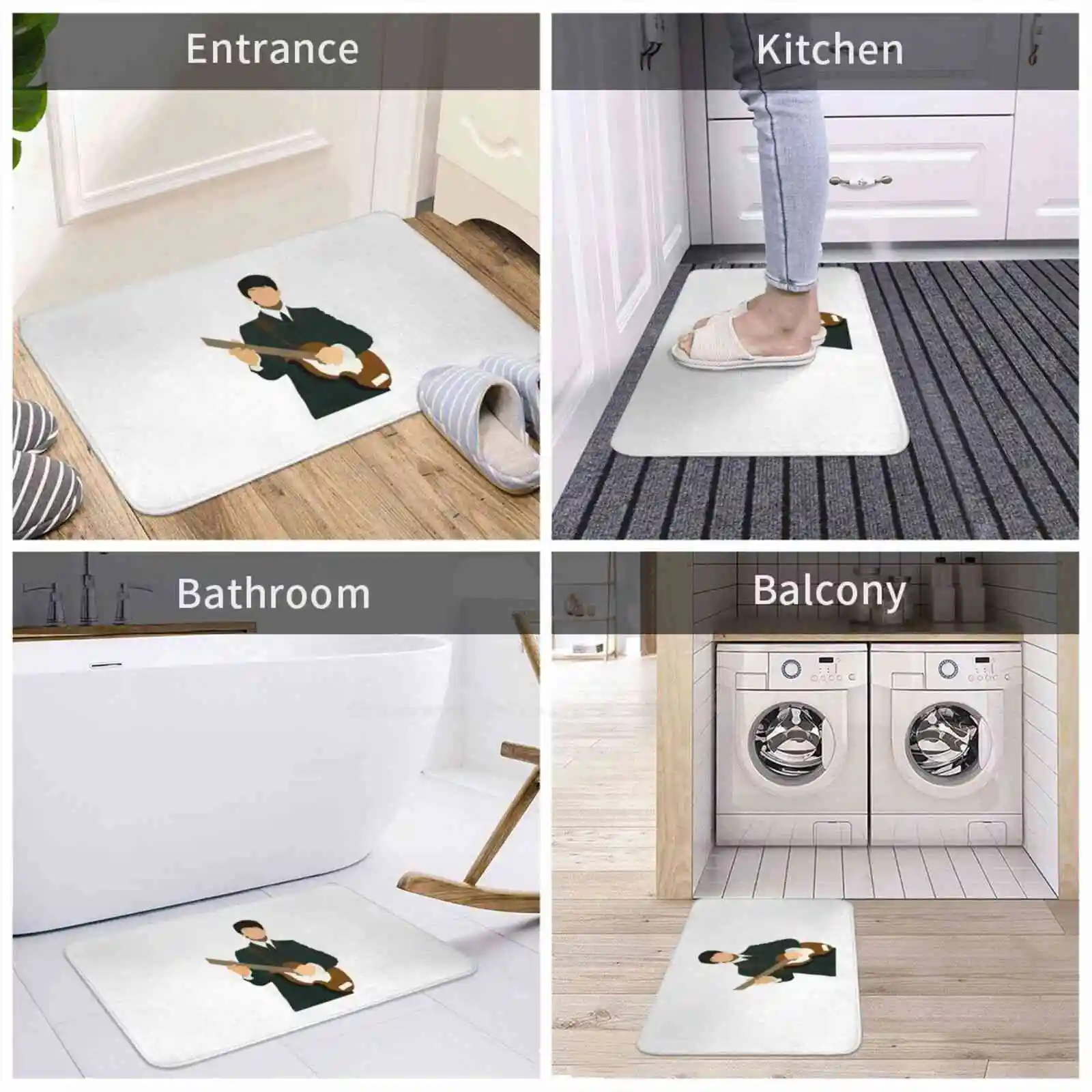 Paul Art 3D Household Goods Mat Rug Carpet Foot Pad Cheap Teenage Vsco Trendy Artsy Girls Cute Pinterest Computer Goals Teen - купить по