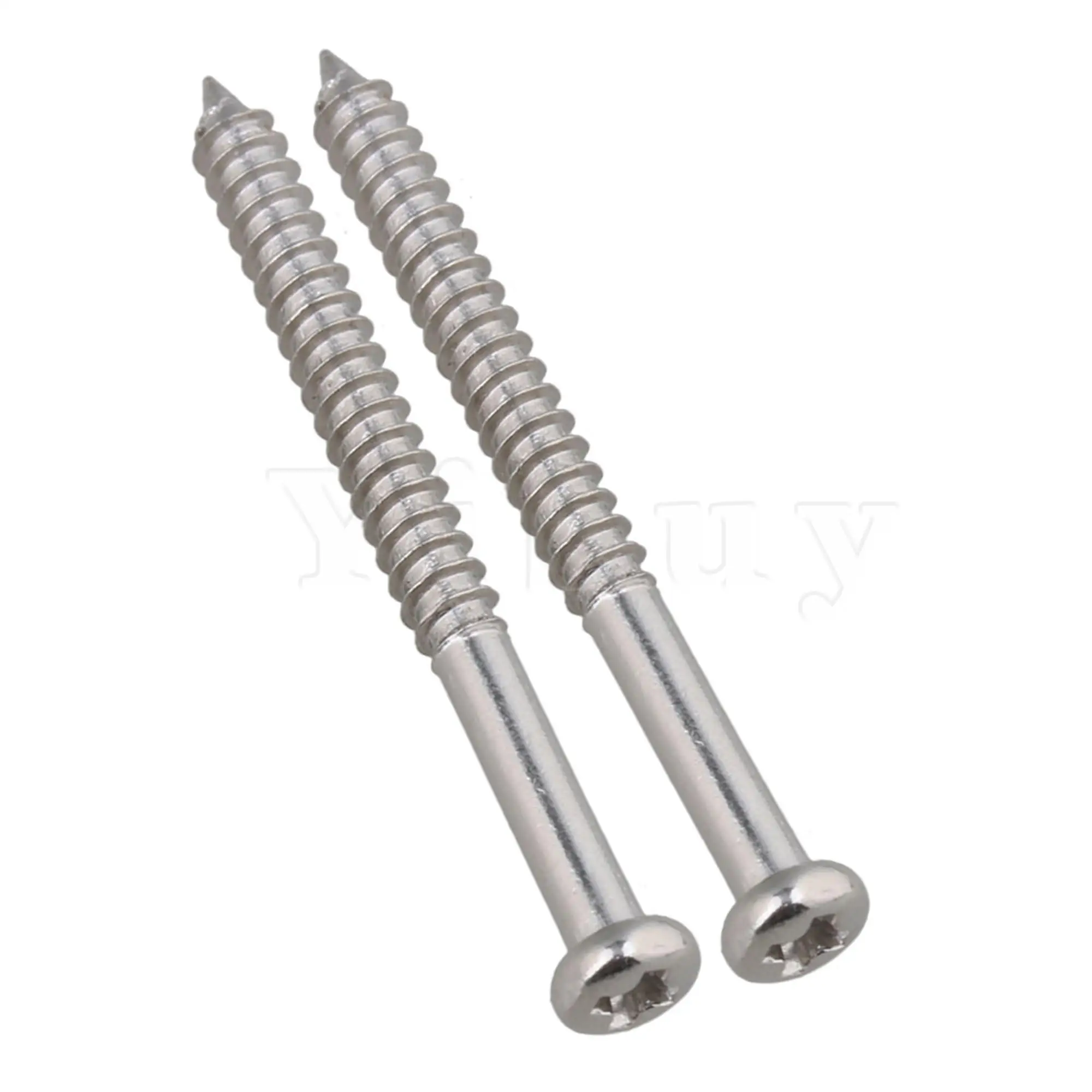 Yibuy 10* GUITAR SCREWS FOR Pickup /CHROME | Спорт и развлечения