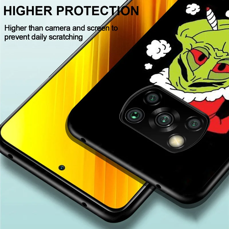 

Whimsy Grincch For Xiaomi Poco C3 M3 M2 X3 NFC X2 F2 Pro F1 Mi Play Mix 3 A2 Lite A1 6 5 Phone Case