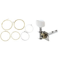 a set of 6 strings for acoustic guitar 6pcs acoustic guitar string tuning peg tuner machine head