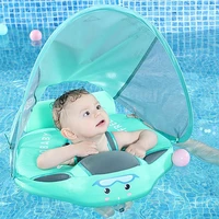 newest add tail never flip over non inflatable baby floater lying swimming waist float swim ring floats pool toys swim trainer
