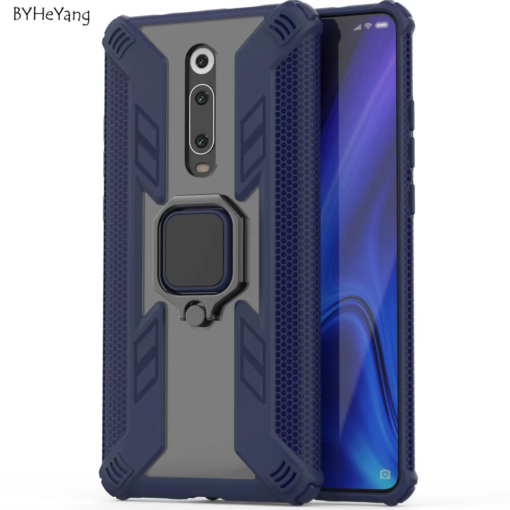 Чехол для Xiaomi Redmi K20 Pro чехол Mi 9T автомобильный магнитный держатель с кольцом