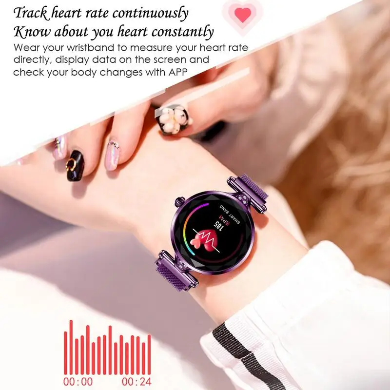 2021 Fashion Smart Watch Women IP68 waterproof Multi-sports modes Pedometer Heart Rate smartwatch Fitness Bracelet for Lady Gift