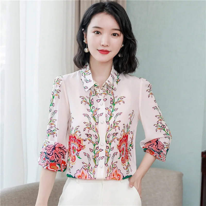 

Осенние корейские шелковые женские блузки, женские рубашки с длинным рукавом, Элегантная Женская атласная рубашка, топы, Blusas Mujer De Moda
