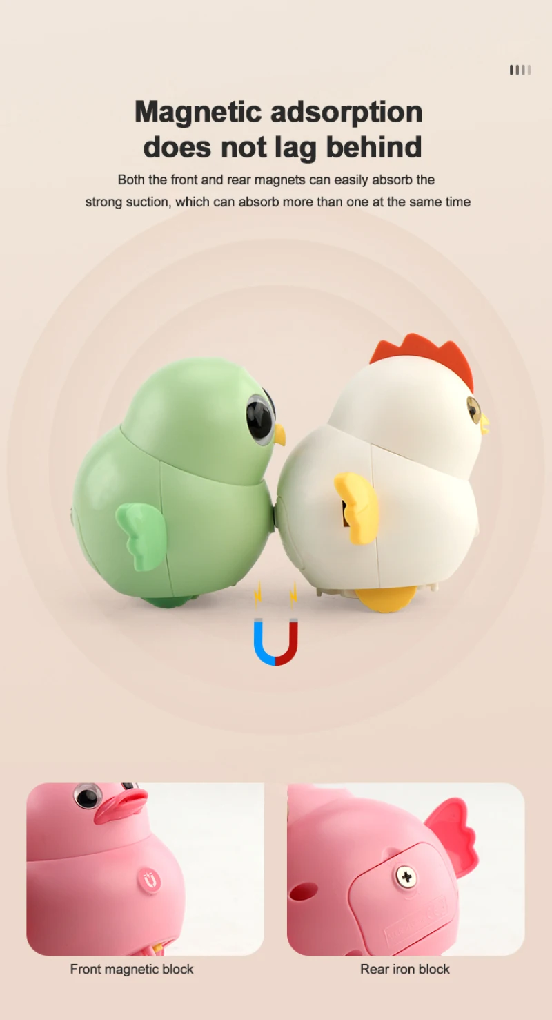 

New induction follow-up electric duckling chick owl walking baby swing magnetic doll animal educational toy children's gift