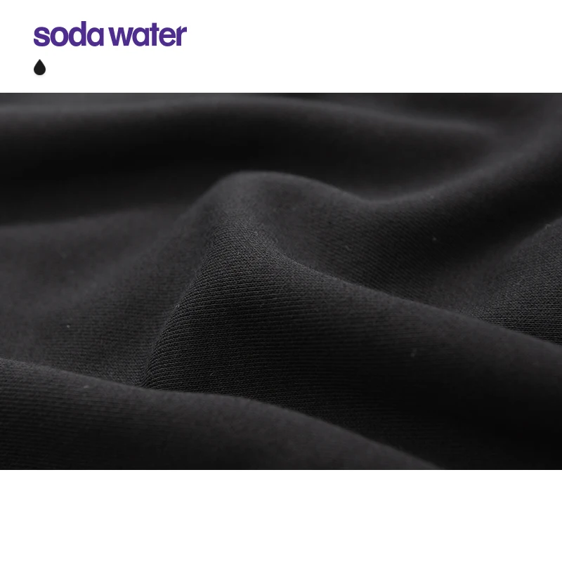 

SODAWATER Black Sweatshirt For Woman Earth Song Printed Casual Sweatshirt Pullover Tops Women 2020 Basic Ladies Sweatshirt 1360W