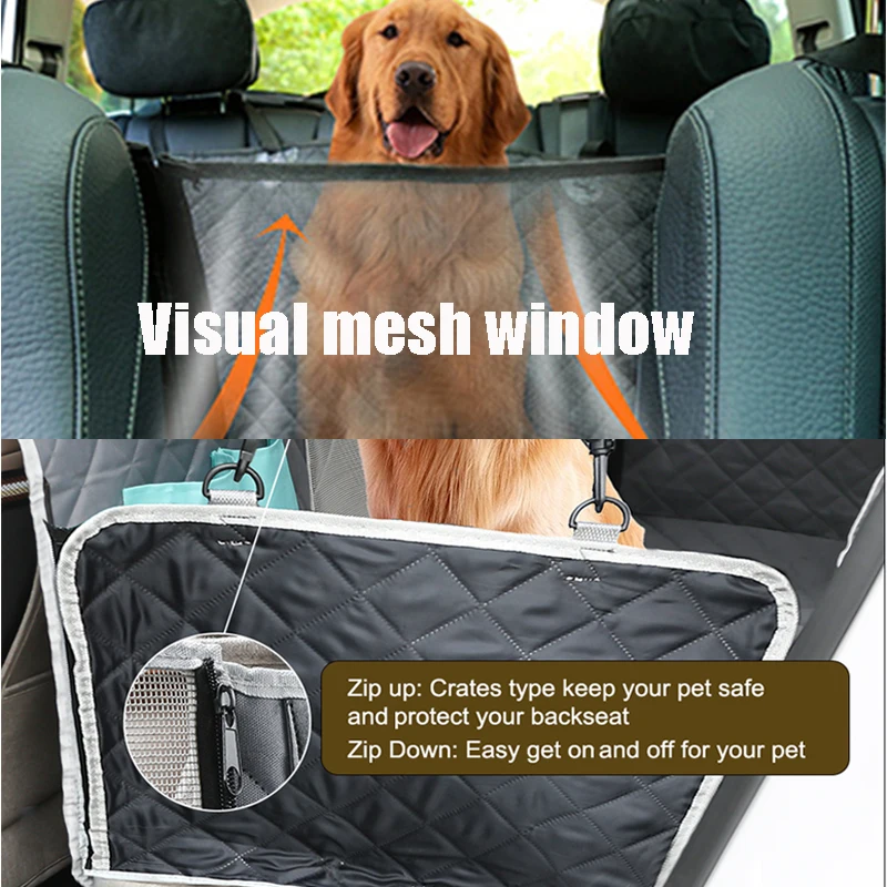 Переноска для собак чехол на заднее сидение автомобиля 100% Водонепроницаемый