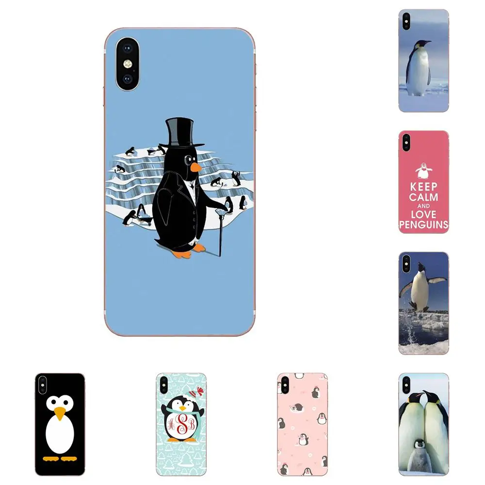 Виниловый чехол с милым пингвином для телефона Samsung Galaxy A71 A51 A01 S20 Plus Ultra S11 S11E S10 из