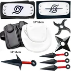 Набор аксессуаров для косплея аниме Наруто, аксессуары для оружия, головные повязки кунаи, Shuriken, реквизит, экшн-фигурка Акацуки Итачи, игрушка в подарок, 6 шт.