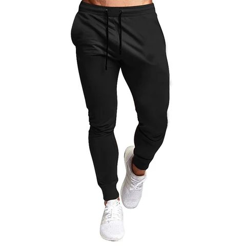Брюки мужские спортивные облегающие, брендовые штаны для фитнеса и бега, тренировочные штаны, брюки для бодибилдинга