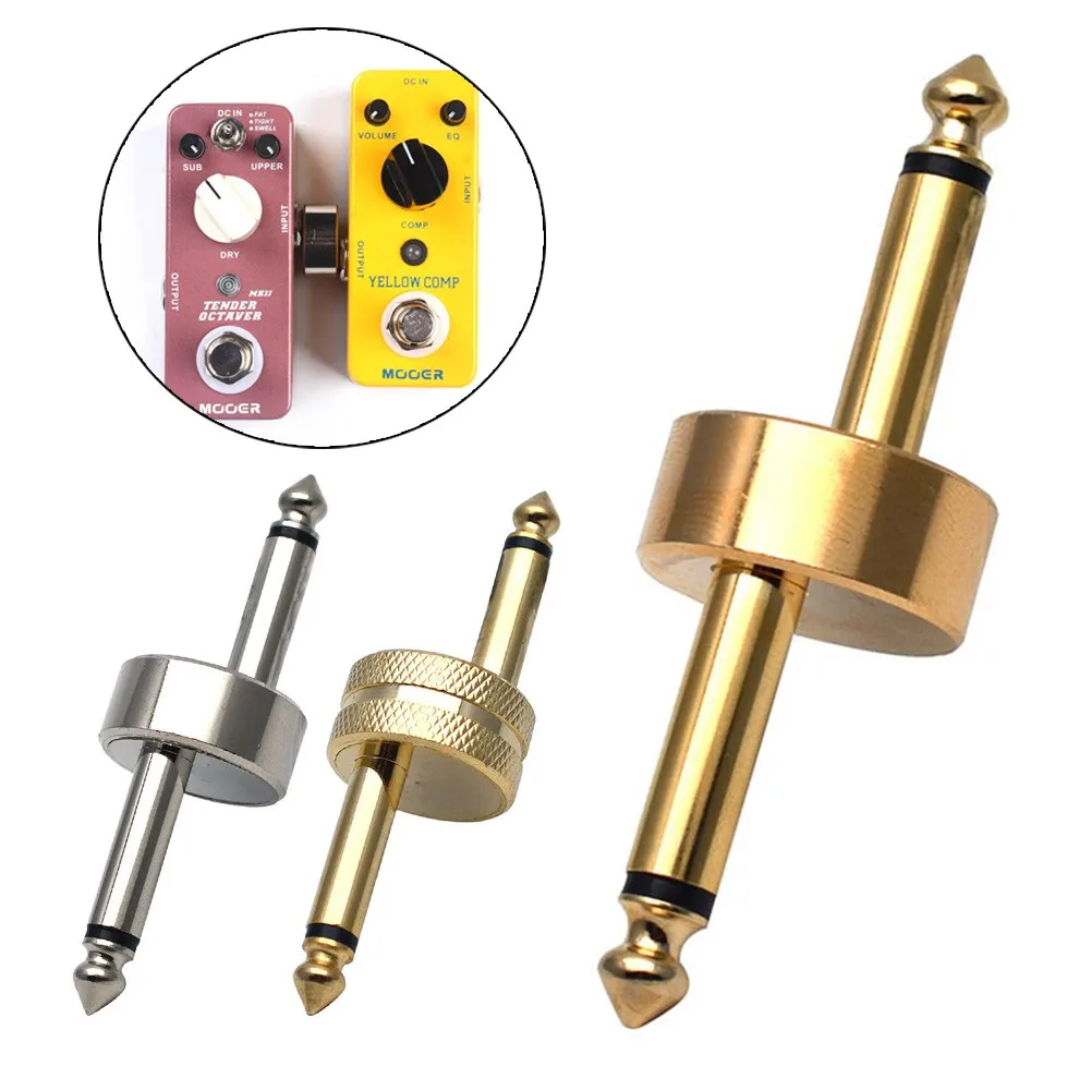 

1pc Guitar Effect Pedal Connectors Adapter Pedal To Pedal 1/4 Inch Coupler Z Type Audio Coupler Music Instrument Accessories