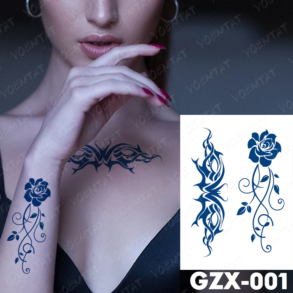 Стойкая водостойкая Временная тату-наклейка Juice Ink тату со смайликом и драконом