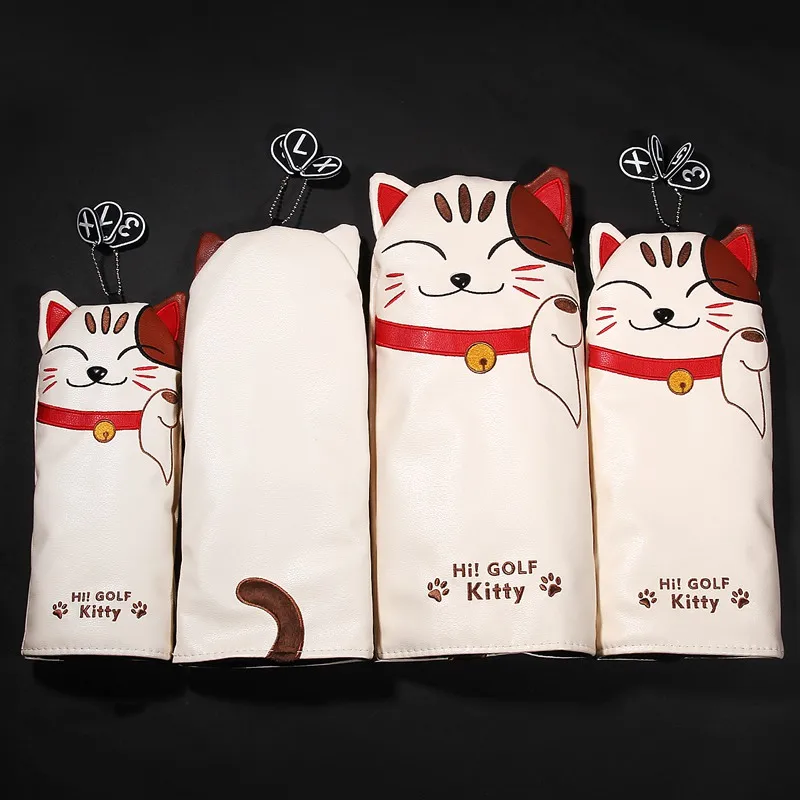 Денежный Кот из искусственной кожи гольфов головные уборы драйвер FW UT утилита с