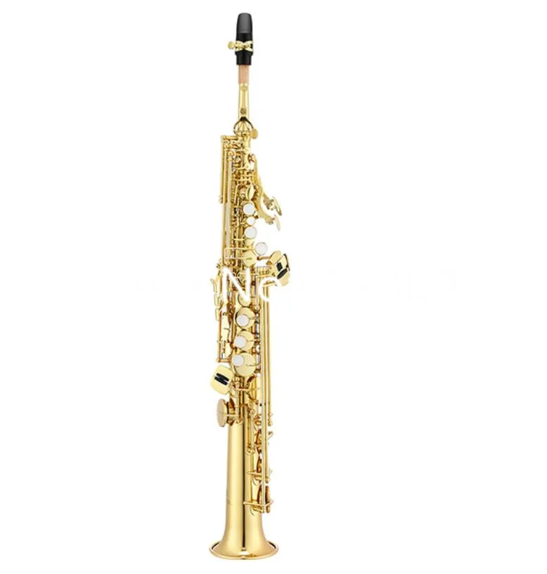 Jupiter JSS-1000 Soprano Saxophone B-Flat Straight Gold Lacquered instrument professional with Case Accessories Free Shipping