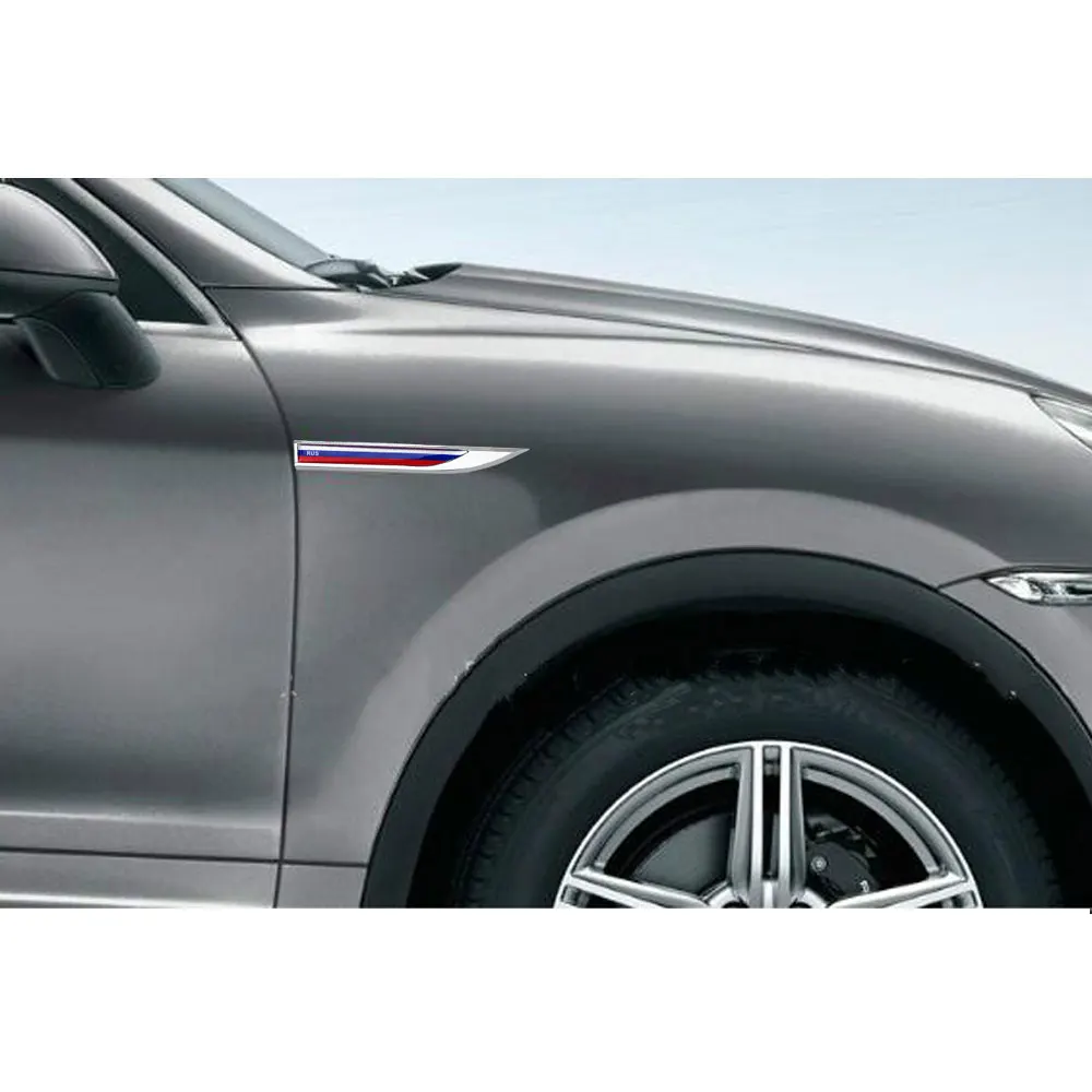 DSYCAR 1 пара автомобильных 3D флагов России эмблема значок наклейки для JEEP BMW Dodge Mercedes